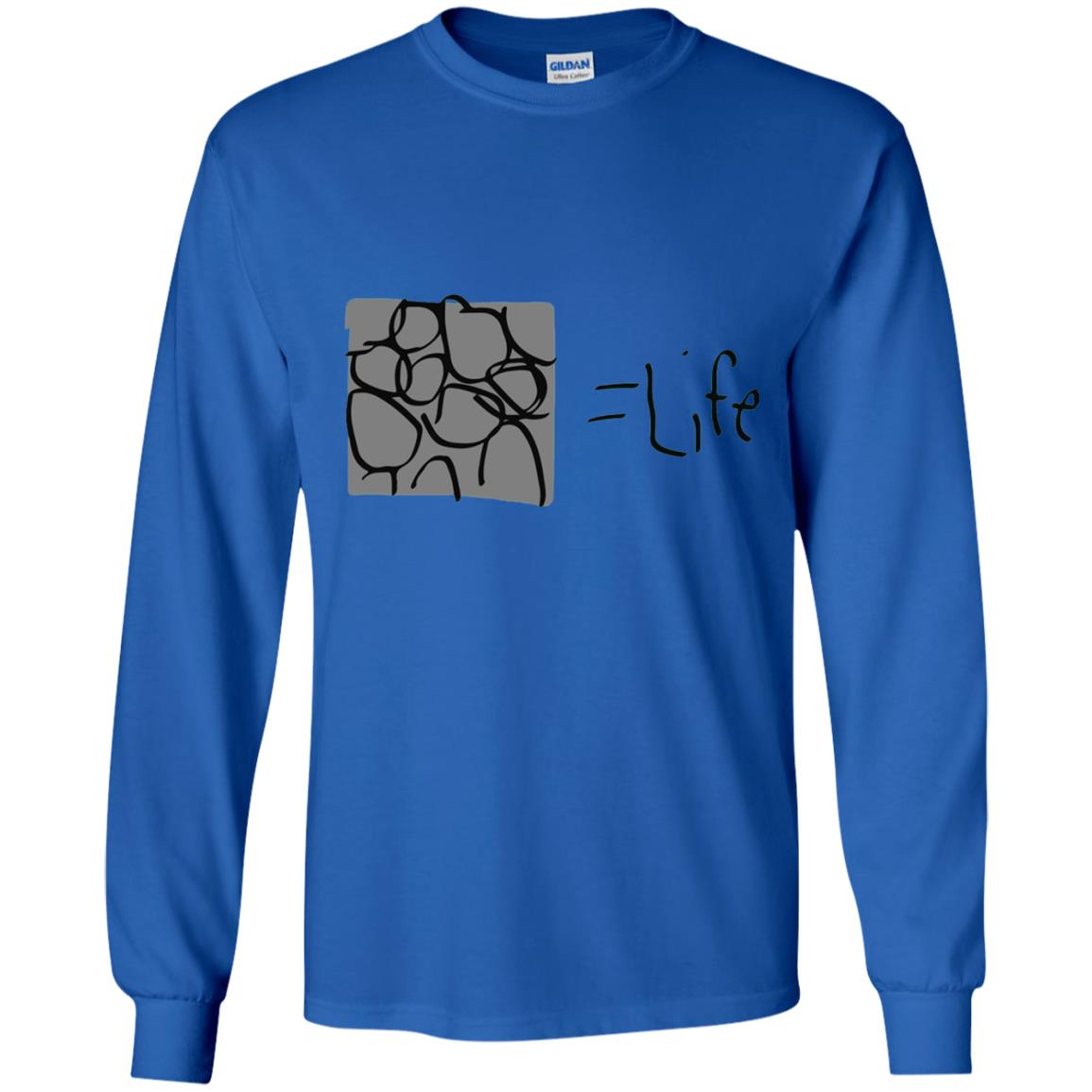 Cobblestone Equals Life Video Game Gamers Shirt Royal