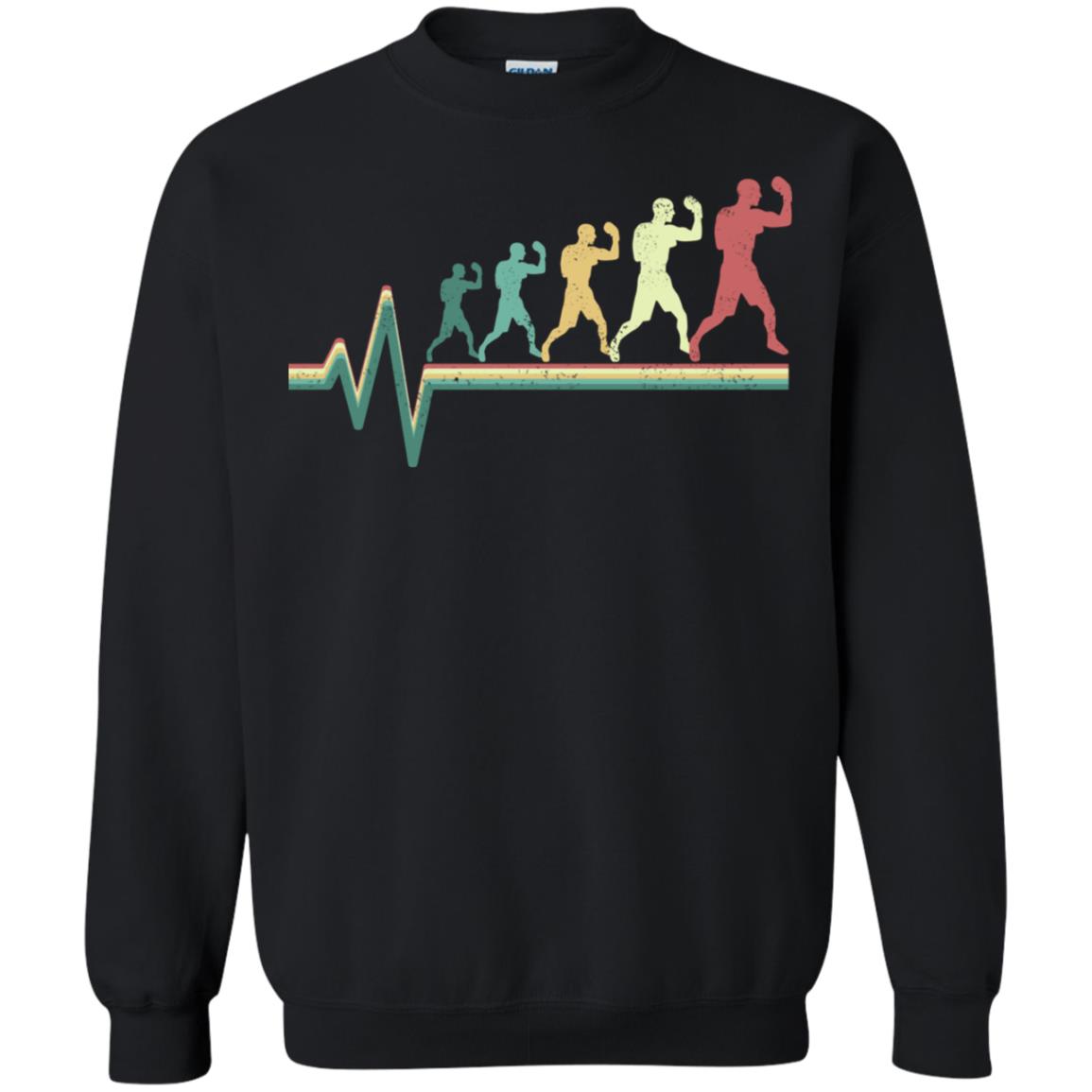 Boxing Heartbeat Boxer Gift Shirt Black