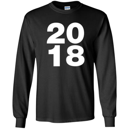 Happy New Year T-shirt 2018 New Year Party T-shirt Black