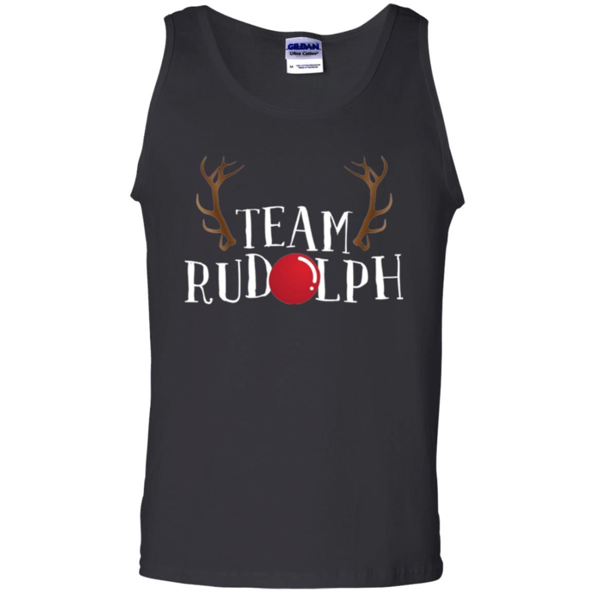 Christmas T-shirt Reindeer Team Rudolph Black