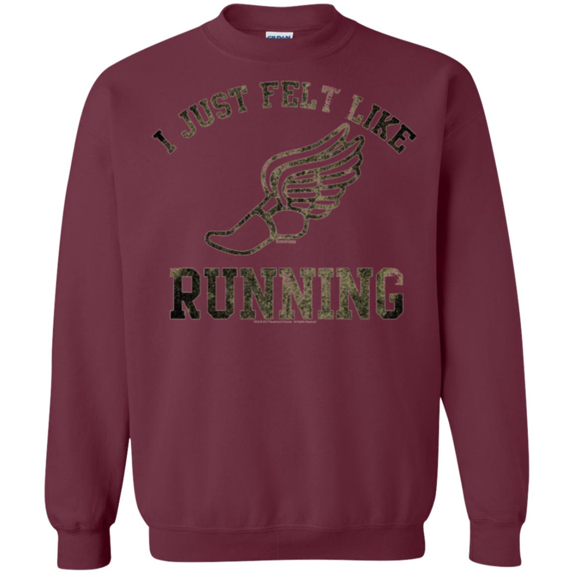 Movie T-shirt I Just Felt Like Running Maroon