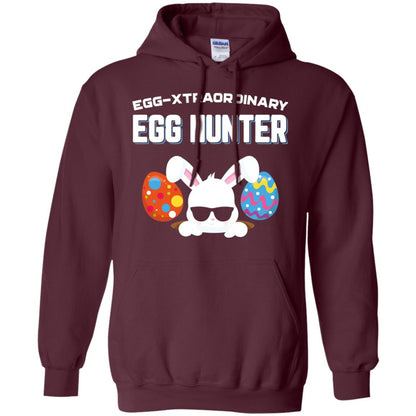 Egg-xtraordinary Egg Hunter Easter Shirt Maroon
