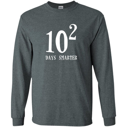 Funny Math 100th Day T-shirt 10 Squared Is 100 Days Smarter