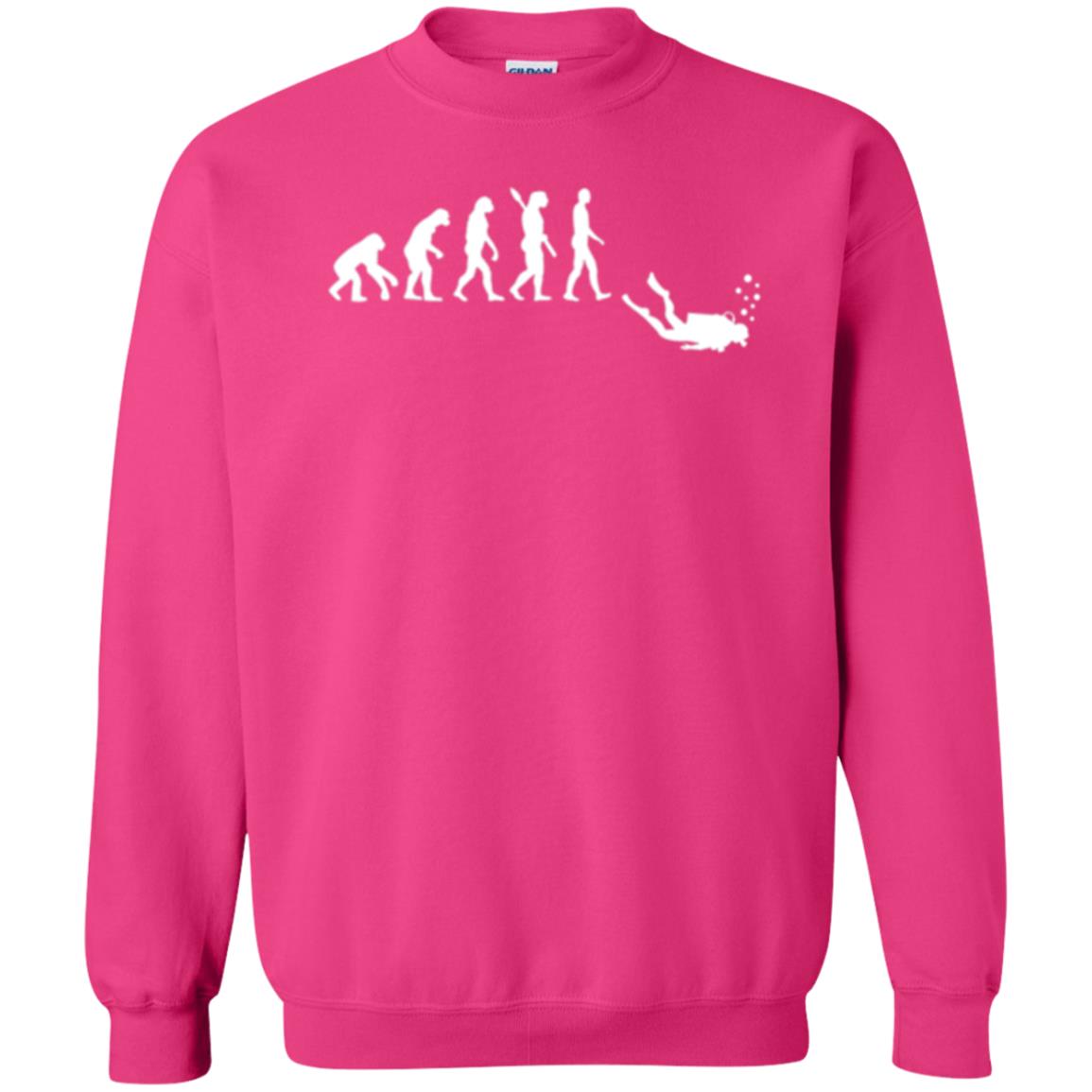 Evolution Of Man Funny Scuba Diving T-shirt Heliconia