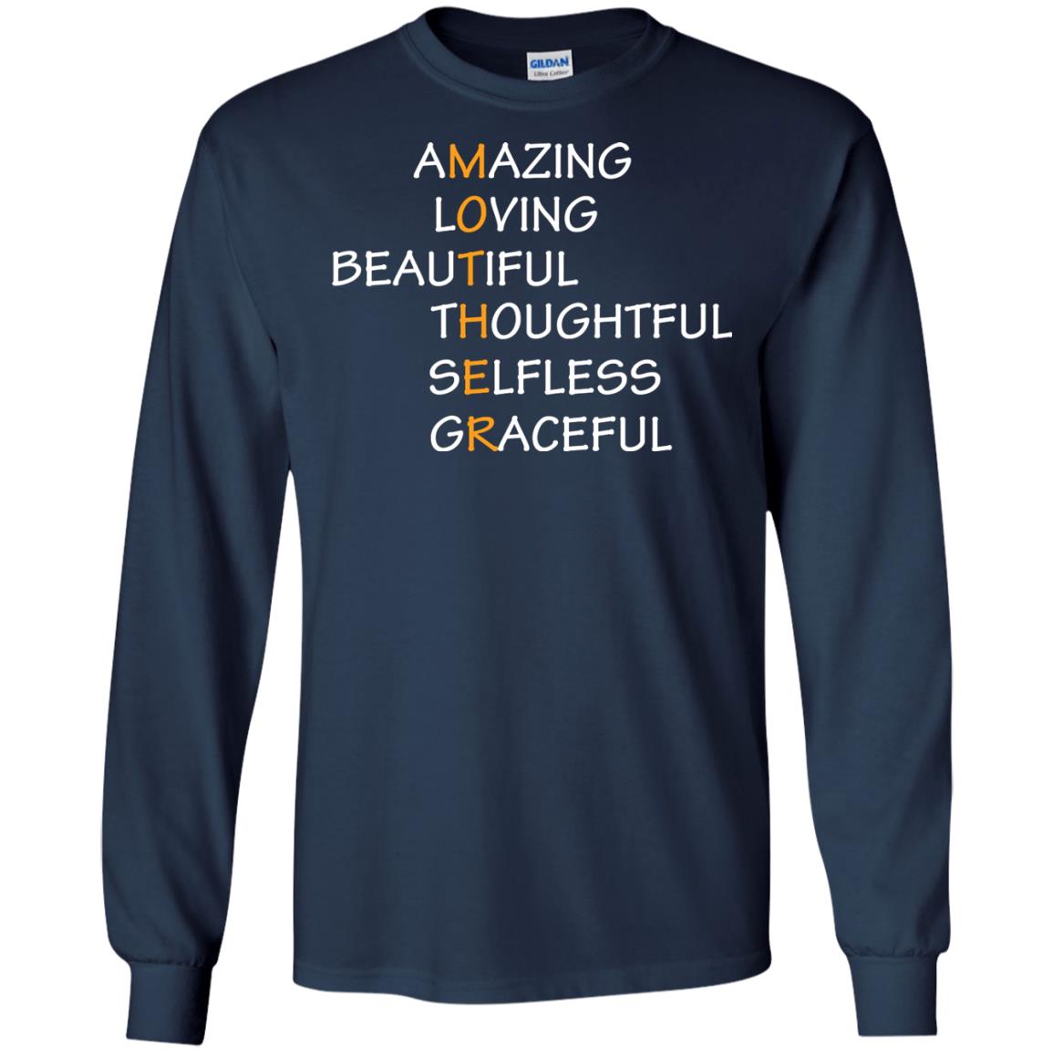 Amazing Loving Beautiful Thoughtful Selfless Graceful Mother Navy
