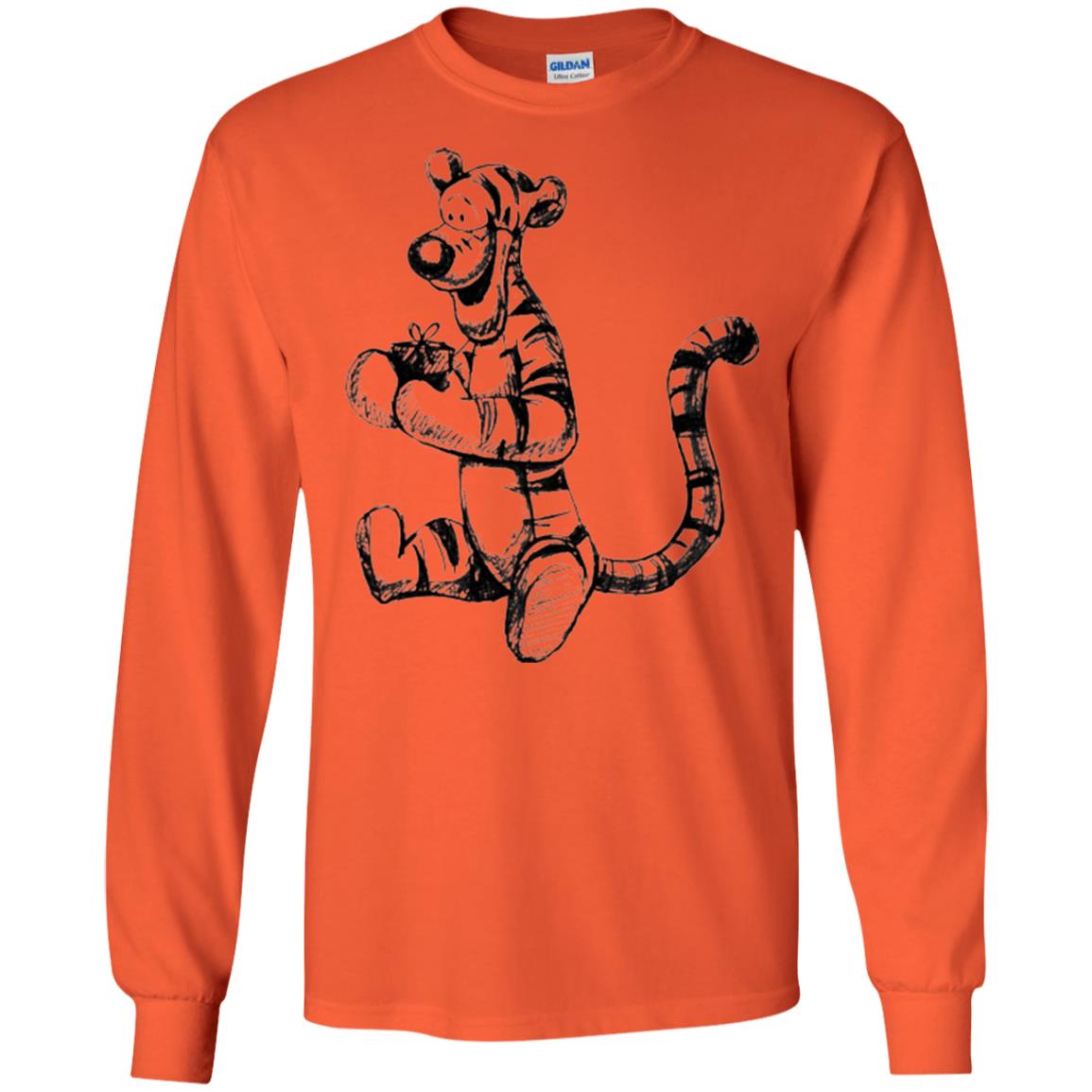 Movie T-shirt Tigger Sketch Orange