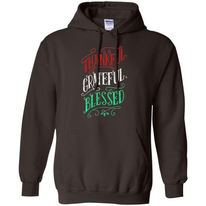 New Year T-shirt Grateful Thankful Blessed Dark Chocolate