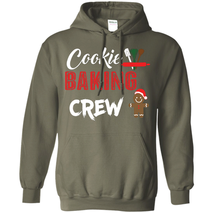 Christmas T-Shirt Cookie Baking Crew Military Green