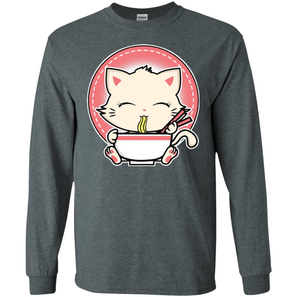 Kawaii Japanese Anime Cat Ramen T-shirt