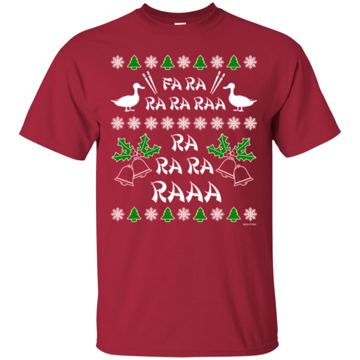 Christmas T-shirt Fa Ra Ra Chinese Duck Dinner Cardinal