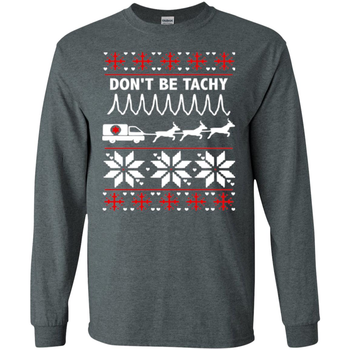 Cardiac Nurse T-shirt Don_t Be Tachy Dark Heather