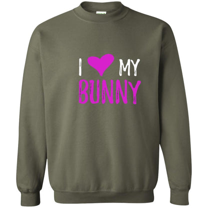 Bunny Rabbit Mom Shirt I Love My Bunny Military Green