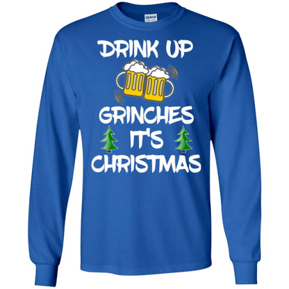 Beer Lovers T-shirt Drink Up Grinches It_s Christmas Royal