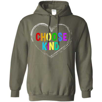 Choose Kind Anti Bullying T-shirt Military Green