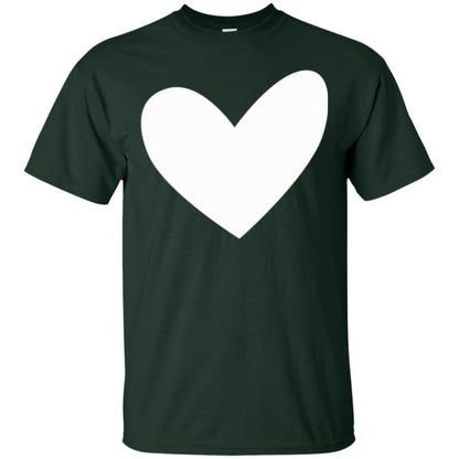 All About Heart T-shirt Cute Heart For Valentine Forest Green