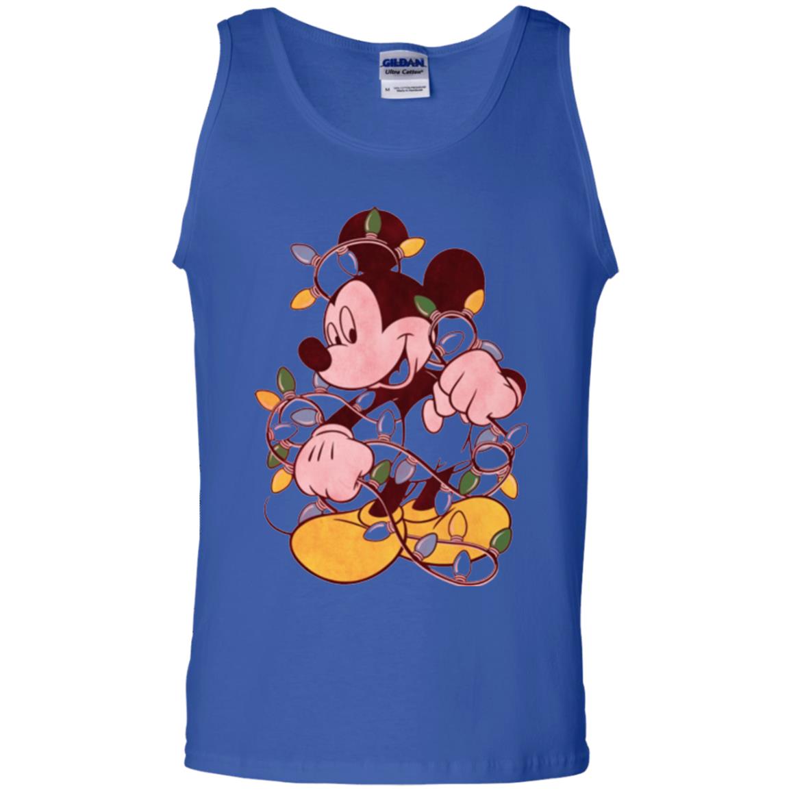 Christmas Lights T-shirt Disney Mickey Mouse Royal