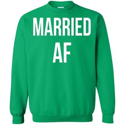 Married Af Funny T-shirt Irish Green