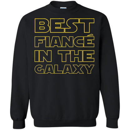 Engaged Married Wedding T-shirt Best Fiance In The Galaxy Black