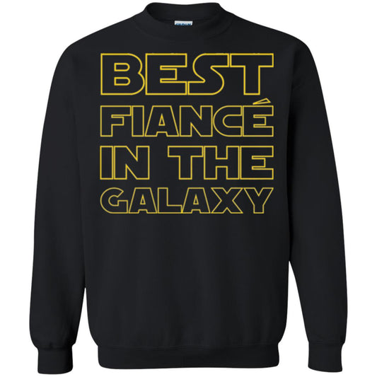 Engaged Married Wedding T-shirt Best Fiance In The Galaxy Black