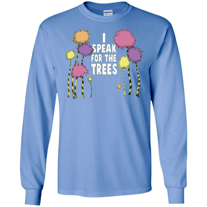 I Speak For The Trees Environmental Awareness T-shirt Carolina Blue