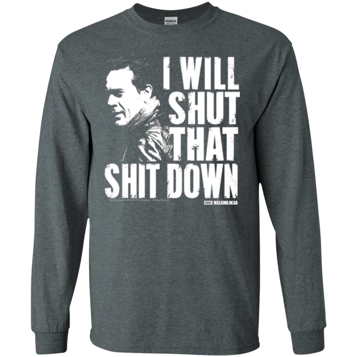 Film T-shirt I Shut That Shit Down Dark Heather
