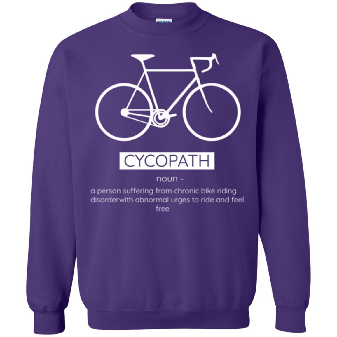 Biker T-shirt Cycopath Definition T-shirt Purple