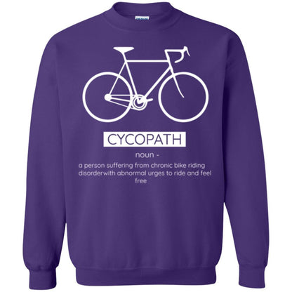Biker T-shirt Cycopath Definition T-shirt Purple