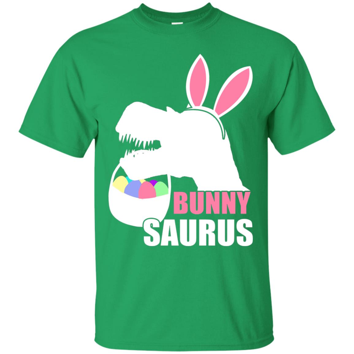 Bunnysaurus Easter Dinosaur Lover Shirt Irish Green