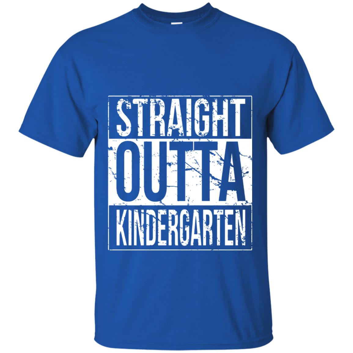 Kids Straight Outta Kindergarten T-shirt Royal