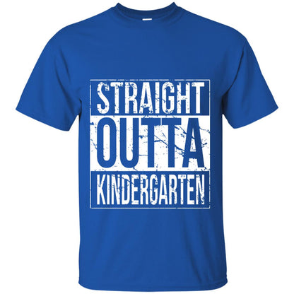 Kids Straight Outta Kindergarten T-shirt Royal