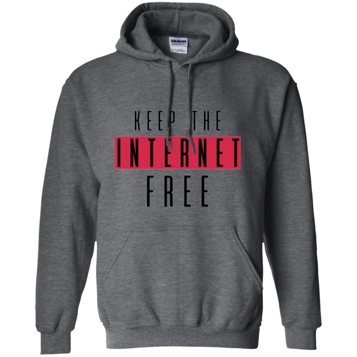 Keep The Internet Free T-shirt Dark Heather