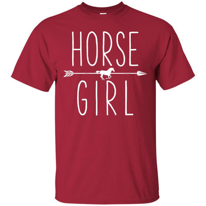 Horse Girl T-shirt I Love My Horses Racing Riding Cardinal