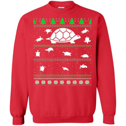 Christmas T-shirt Turtle Lover Merry Christmas Red