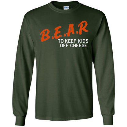 Chicago Football T-shirt B.e.a.r. To Keep Kids Off Cheese Forest Green