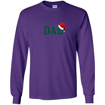 Christmas T-shirt Dad Santa Purple