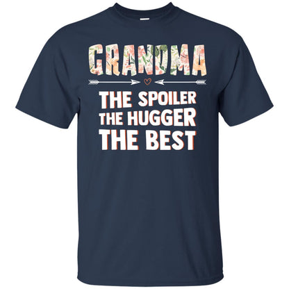 Grandma The Spoiler The Hugger The Best Nana Shirt Navy