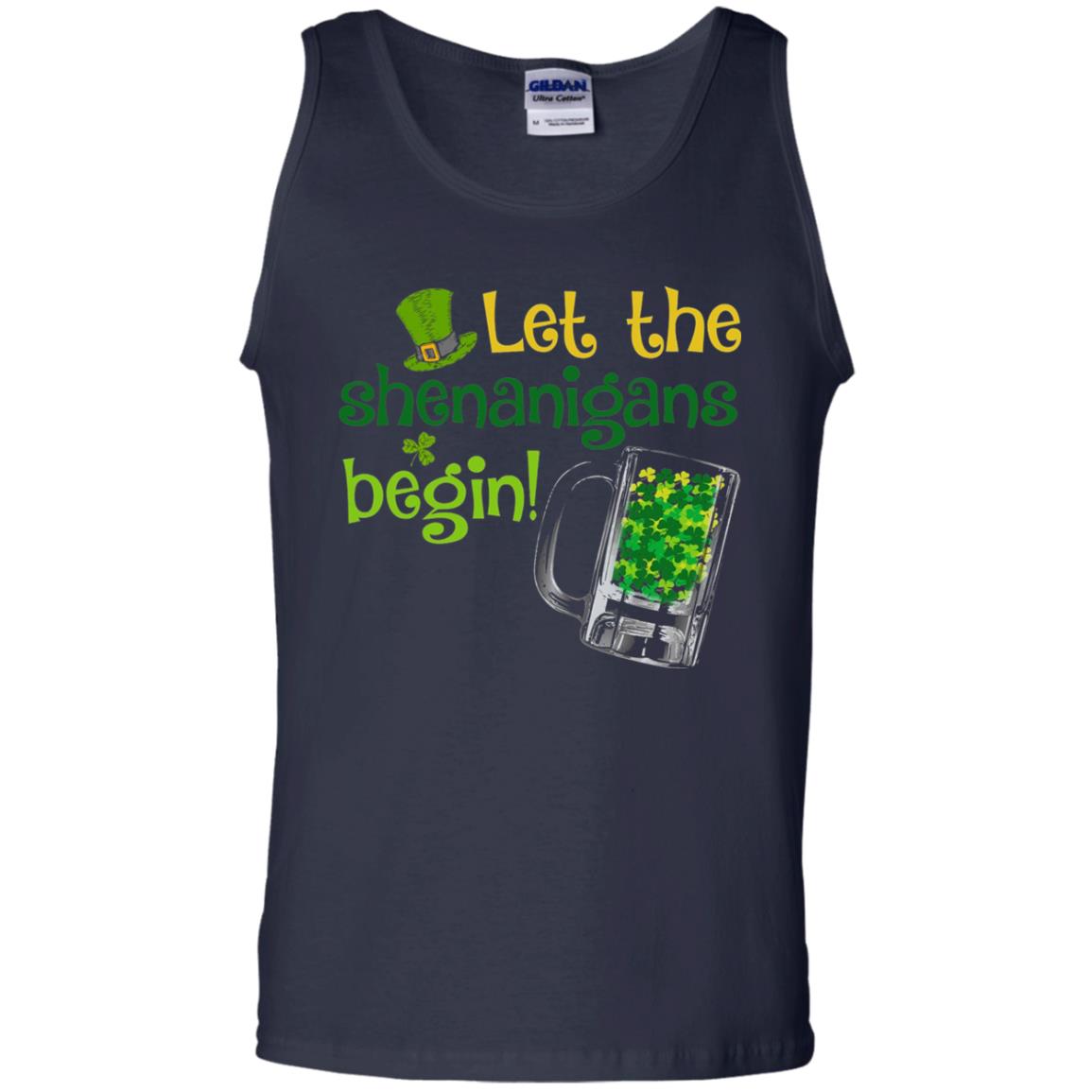 Let The Shenanigans Begin St. Patrick_s Day T-shirt Navy