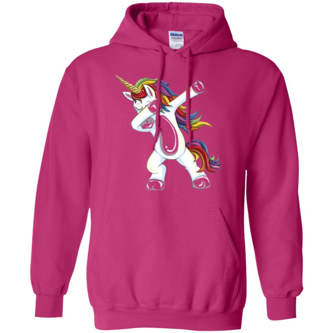 Funny Unicorn T-shirt Dabbing Unicorn T-shirt Heliconia