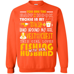 Fishing Lover T-shirt This Girl Loves Fishing With Her Husband