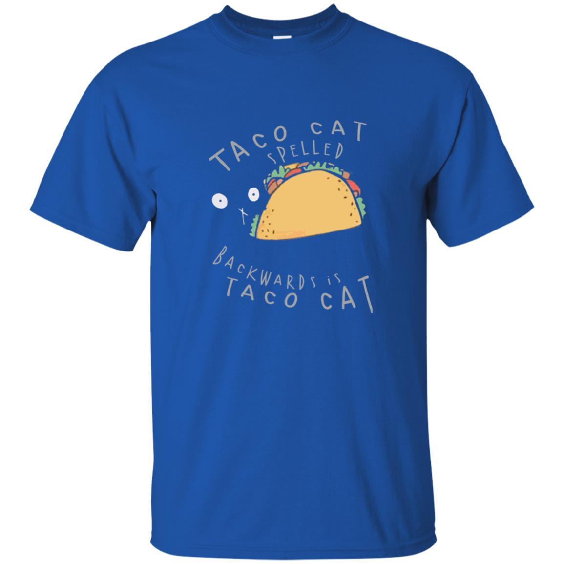 Cat Lovers T-shirt Taco Cat Spelled Backward Is Taco Cat Royal