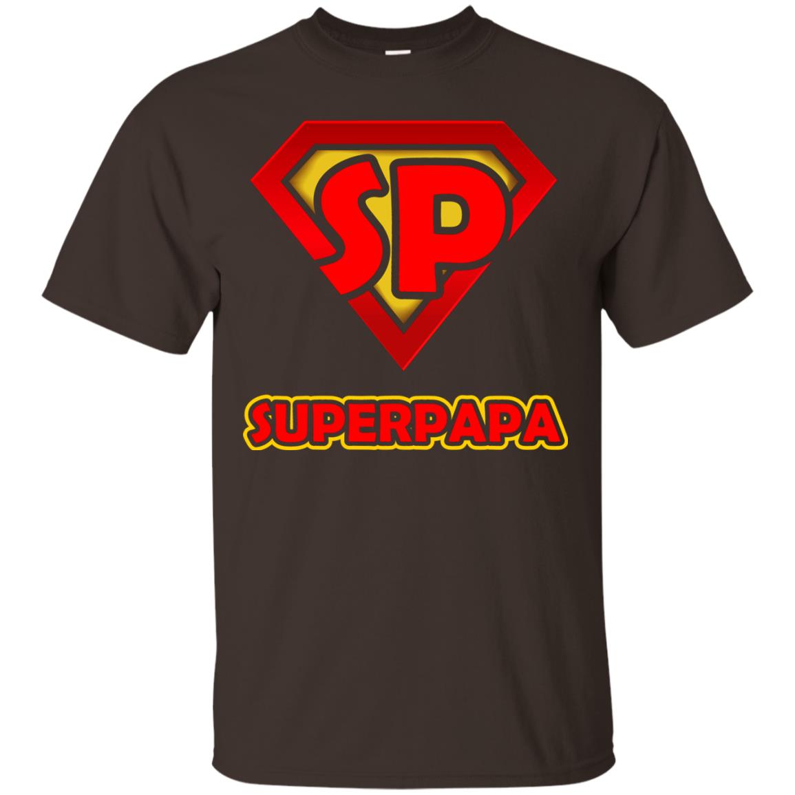 Superpapa Grandfather Grandpapa Shirt Dark Chocolate