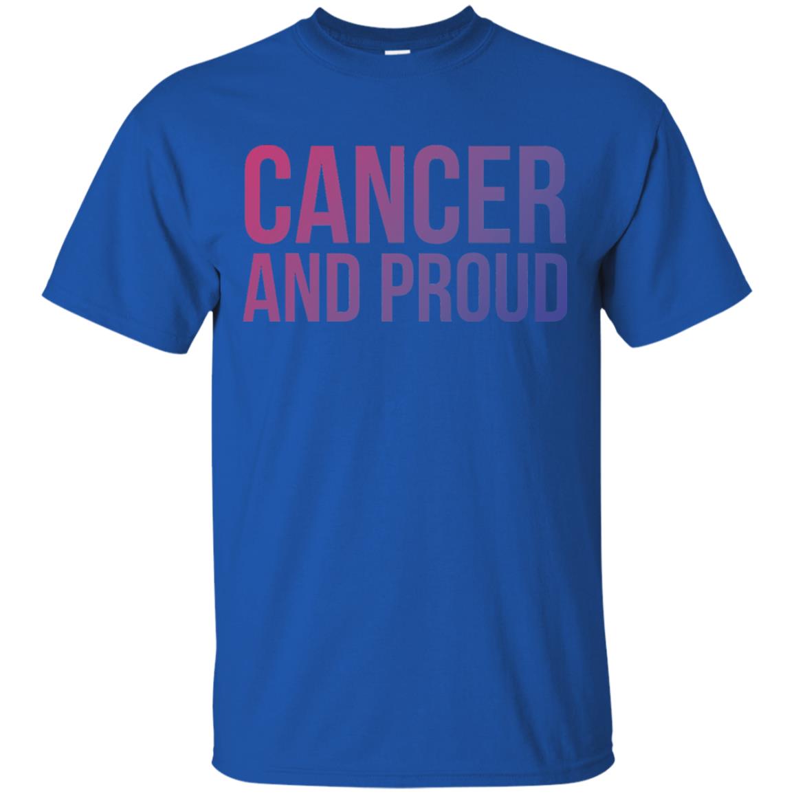 Cancer And Proud Lgbt Gear Bi Flag Gradient Shirt Royal