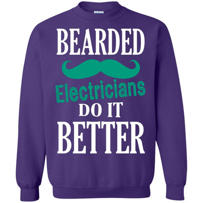 Bearded Electricians Do It Better Best Idea Shirt For Bearded Electricians Purple