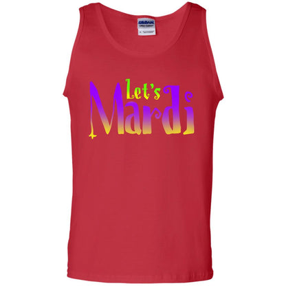 Mardi Gras T-shirt Let's Mardi Red
