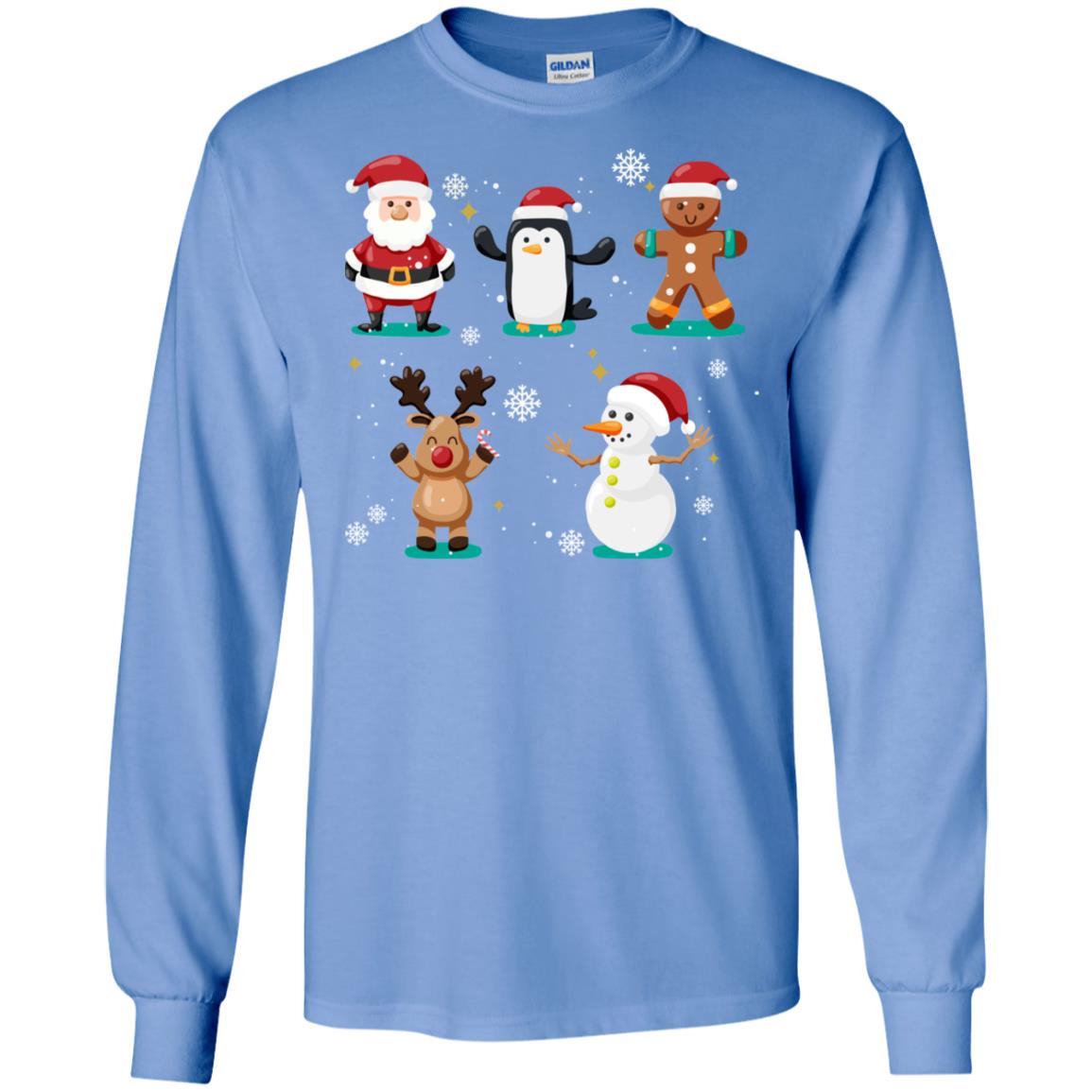 Christmas Character Ideas Gift Shirt Carolina Blue