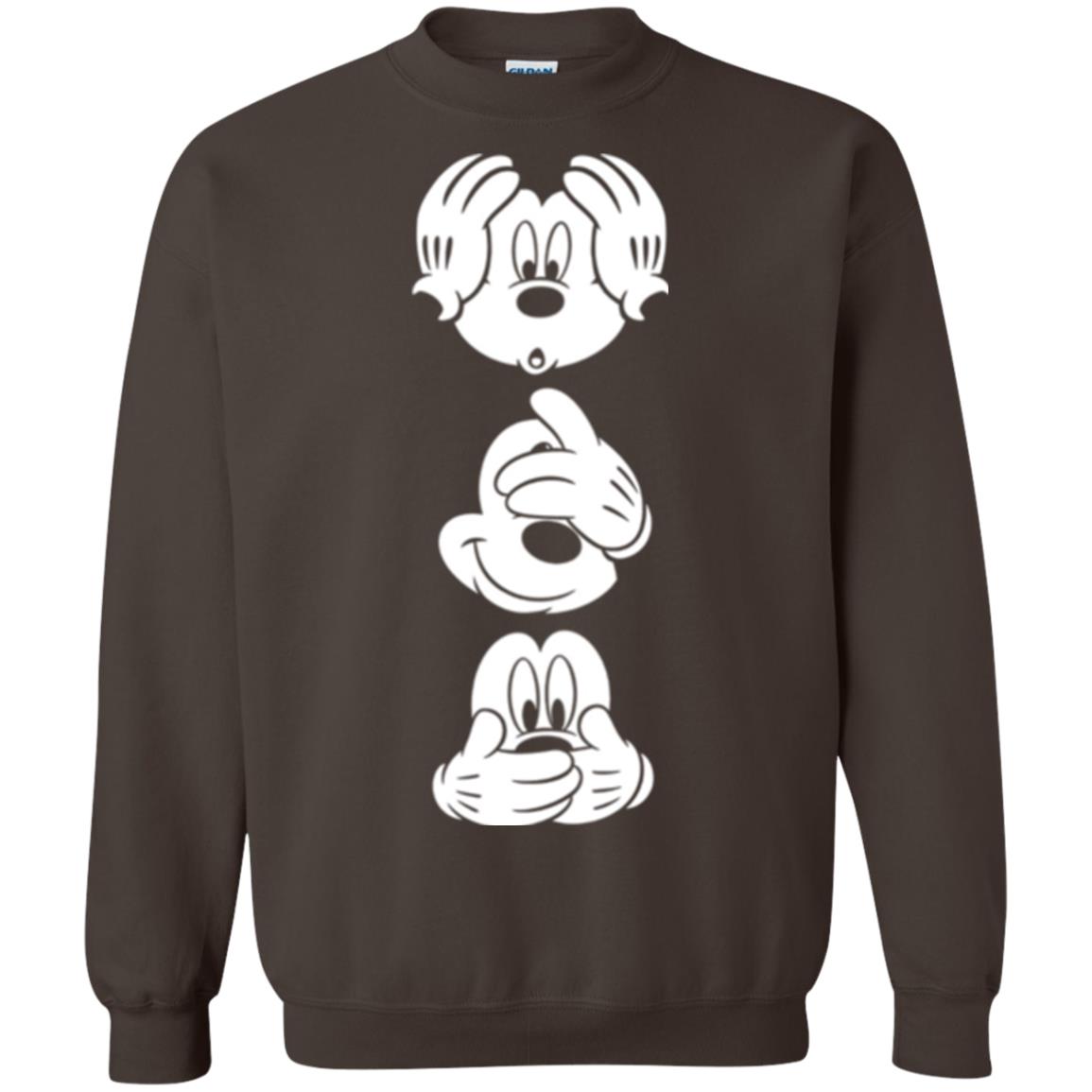 Cartoon T-shirt Disney Mickey Mouses Graphic Dark Chocolate