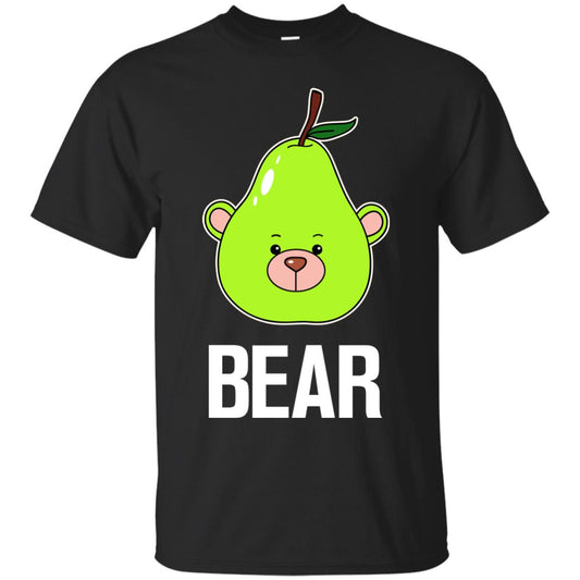 Bear Funny Summer Melon Fruit Shirt Black