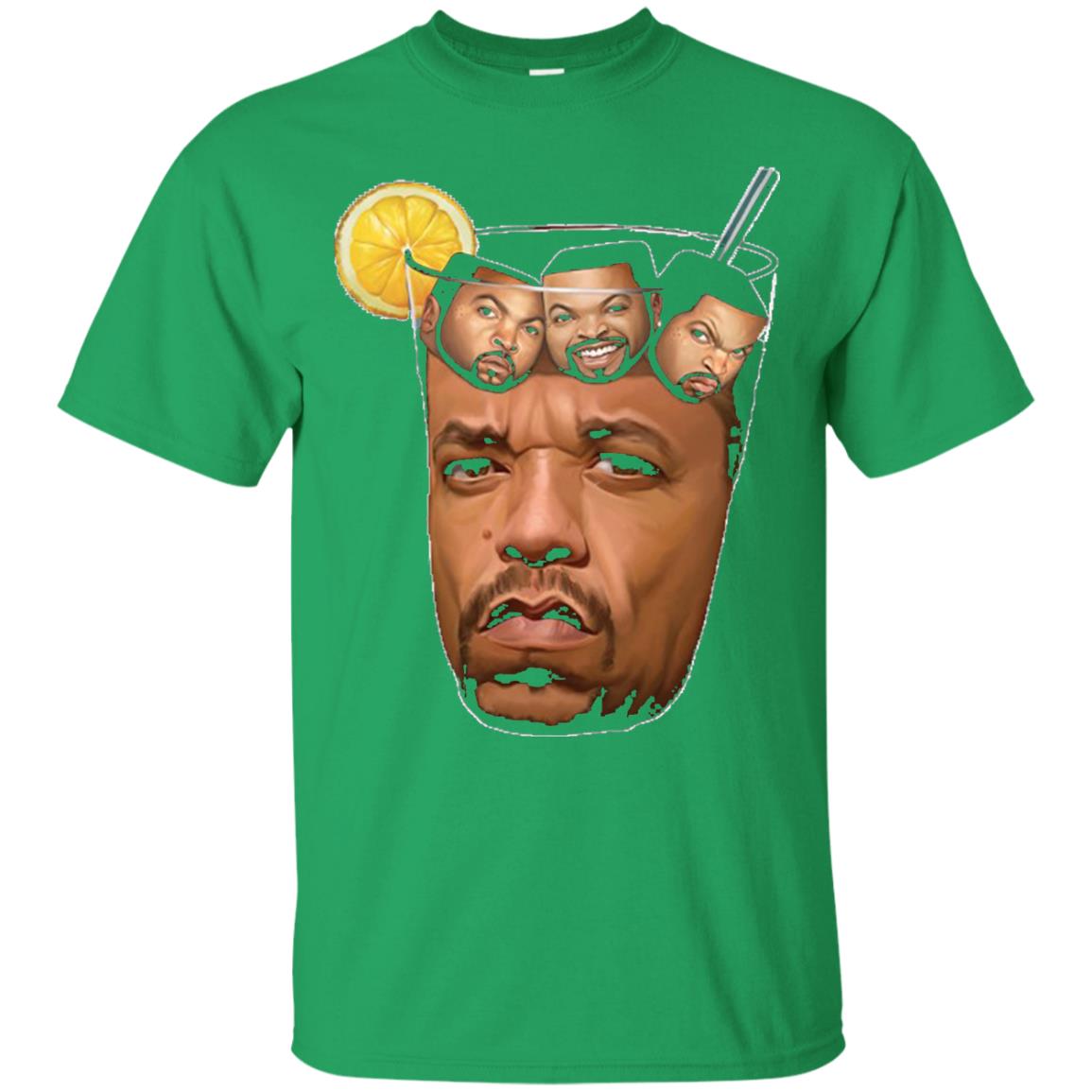 Ice T With Ice Cubes Funny T-shirt Irish Green