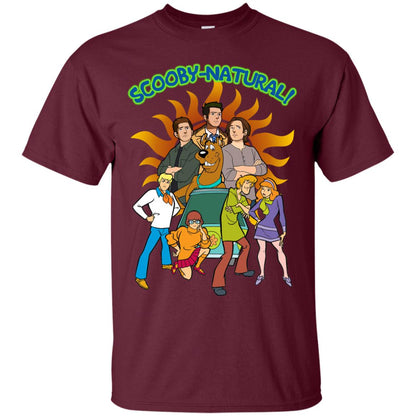 Scooby Natural Mystery Team Cartoon Shirt Maroon