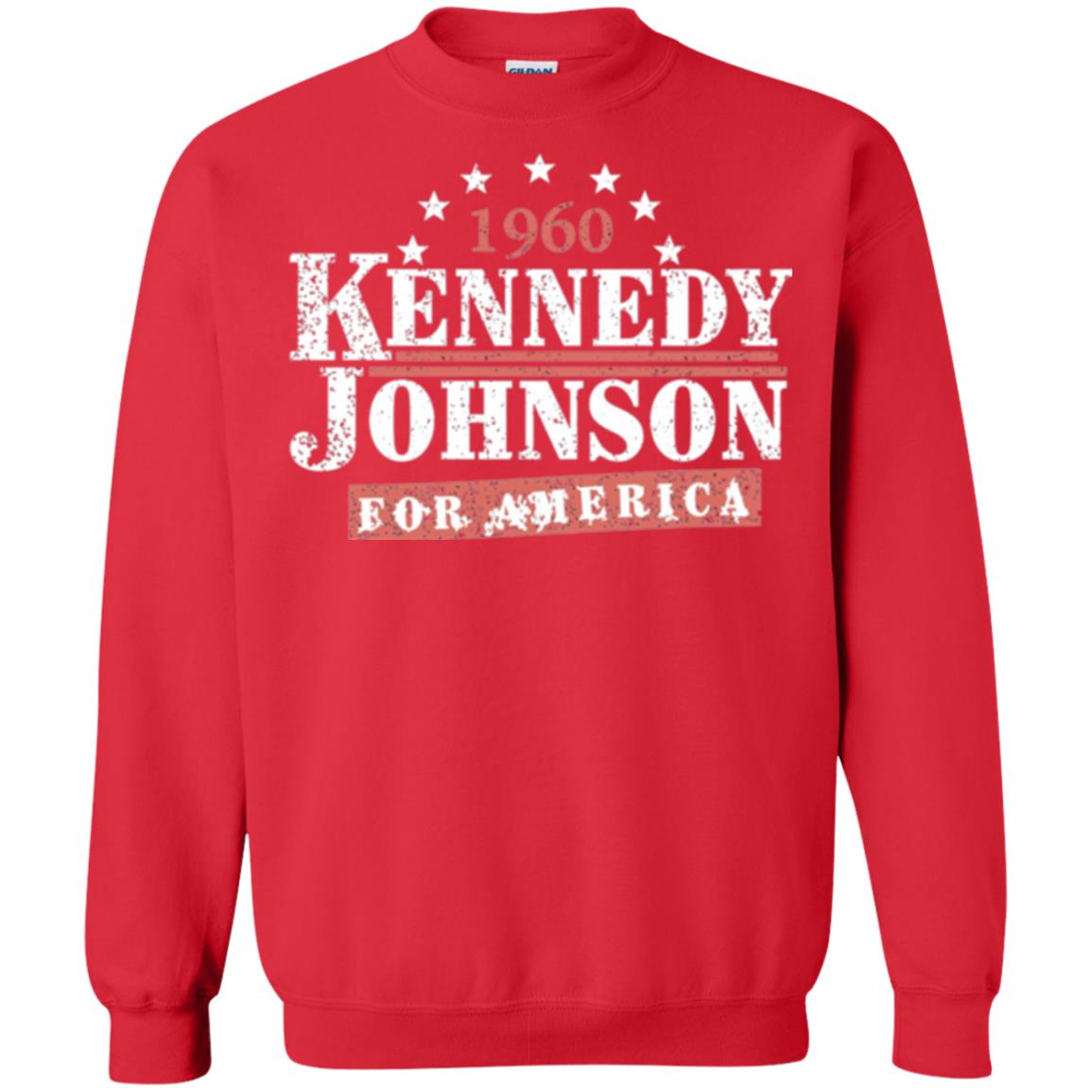 Presidential Campaign T-shirt Vintage Kennedy Johnson 1960 Red
